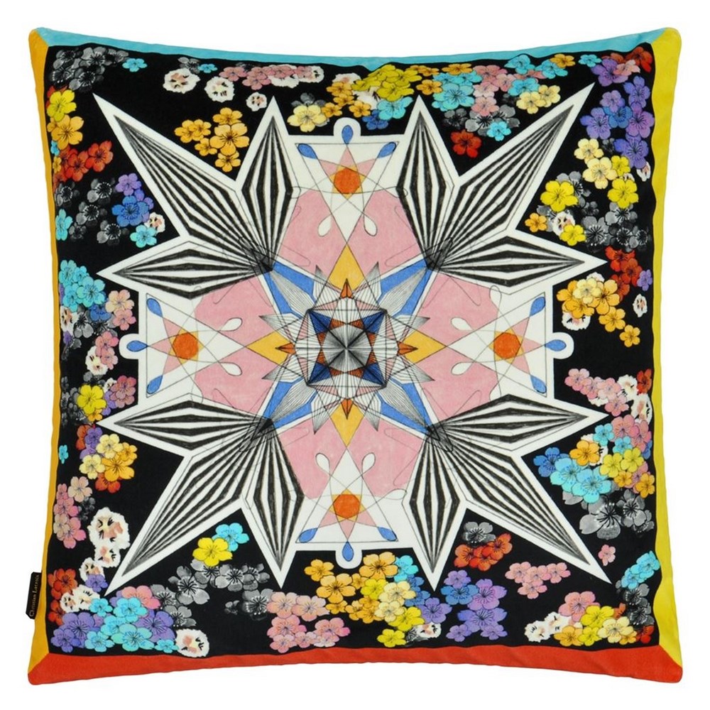 Christian Lacroix Flowers Galaxy Cushion in Multicolore